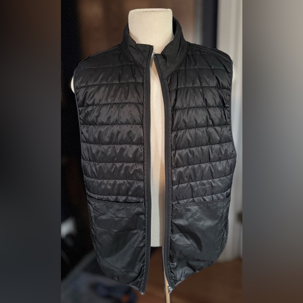Saddlebred Black Puffer Vest Large - Picture 2 of 3
